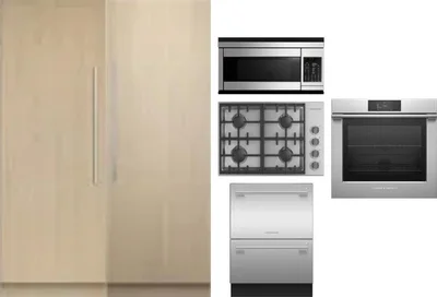 6 Piece Package Includes Refrigerator, Freezer, Cooktop, Wall Oven, Microwave And Dishwasher